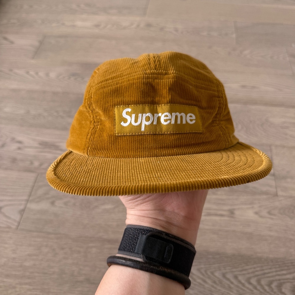 Supreme Corduroy Camp Cap – Mustard